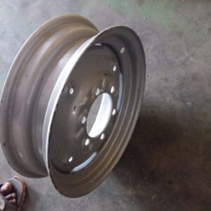 Silver front wheel rim