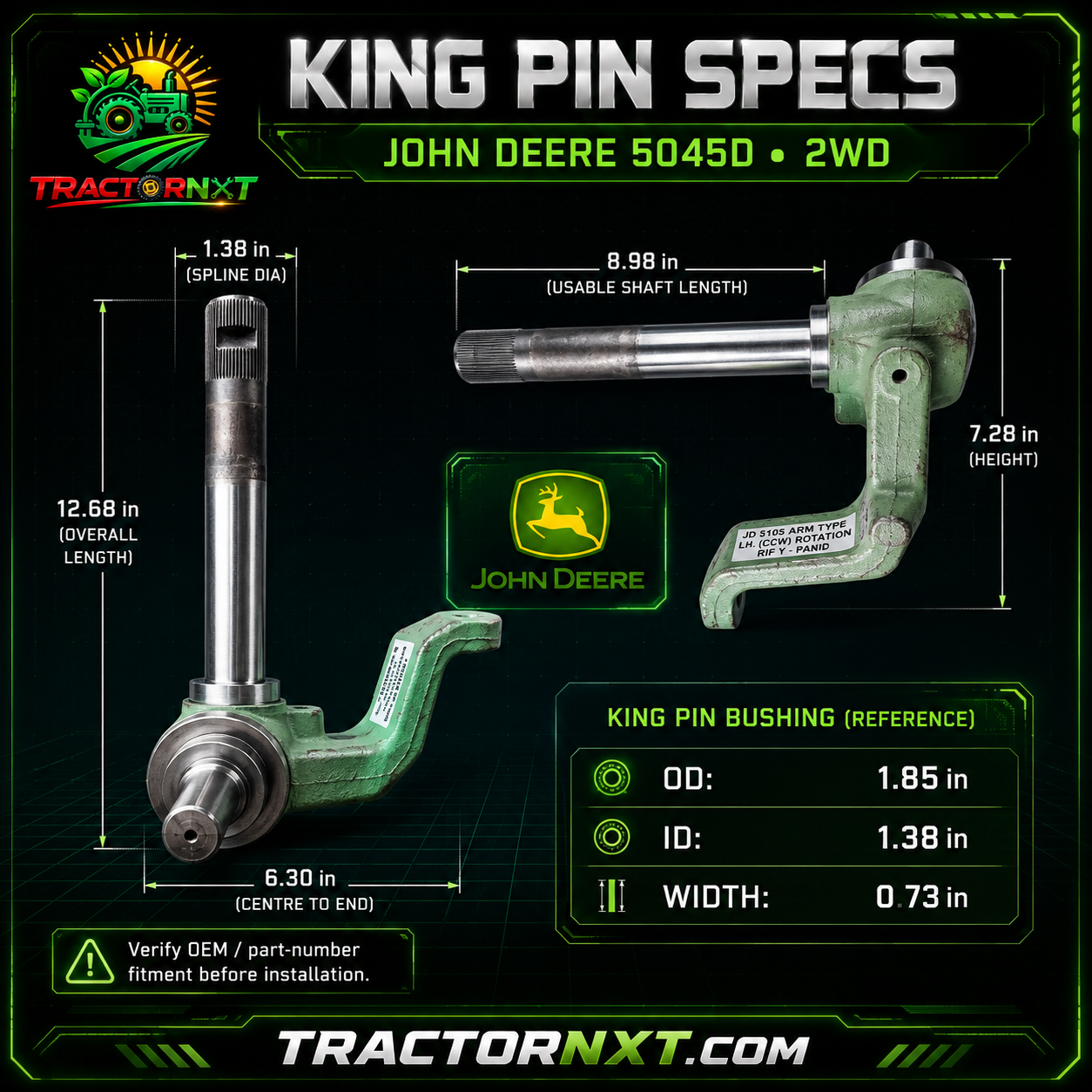 JOHN DEERE 5045 KINGPIN
